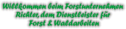 Forstwirtschaftliche Lohnarbeiten J�rgen Richter